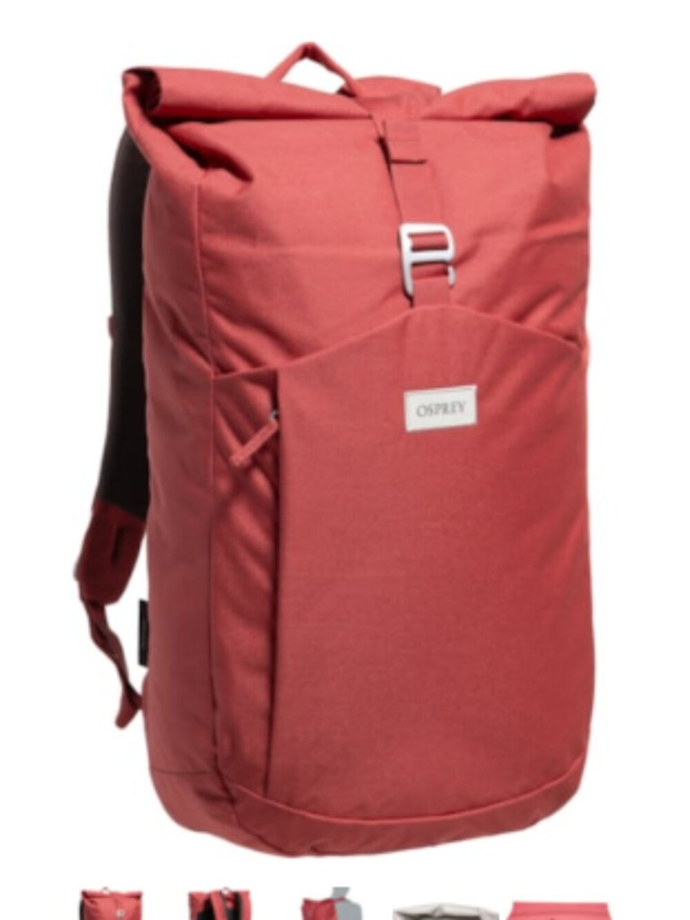 Osprey Adult Arcane Roll Top 24 L Travel Backpack Pack Bag Red Heather NWT Hike